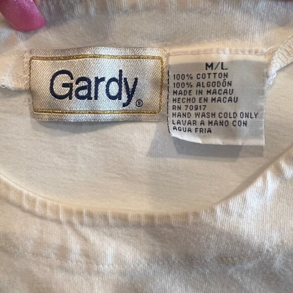 Vintage GrannyCore Nautical Drop Sleeve 3D Gardy Oversized Tee Top, Size M/L - Picture 8 of 9